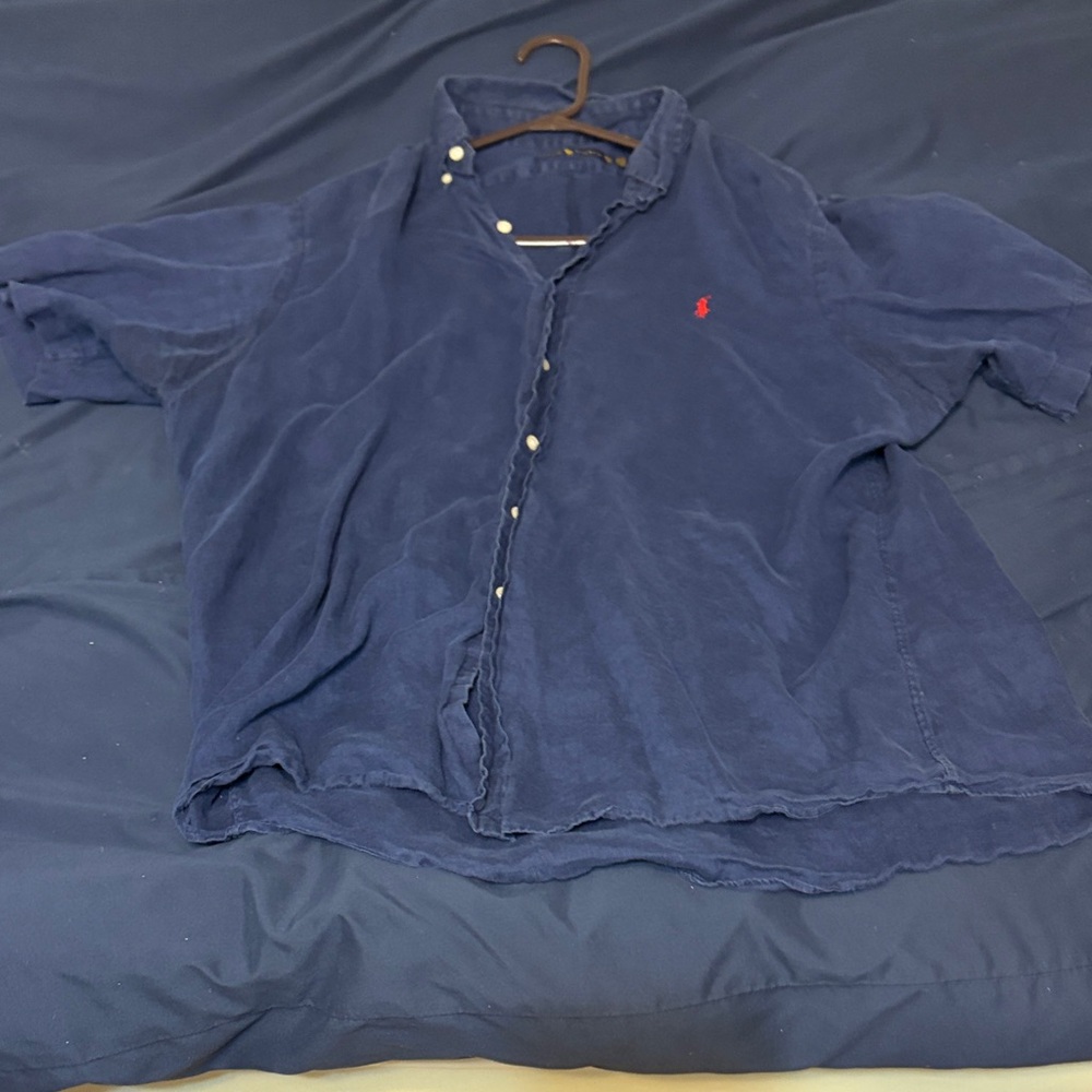 Ralph Lauren Dark Blue Casual Button Down Shirt